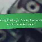 Funding Challenges: Grants, Sponsorships and Community Support
