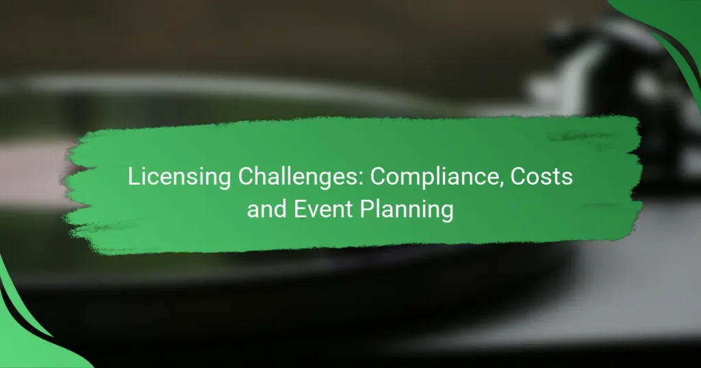 Licensing Challenges: Compliance, Costs and Event Planning