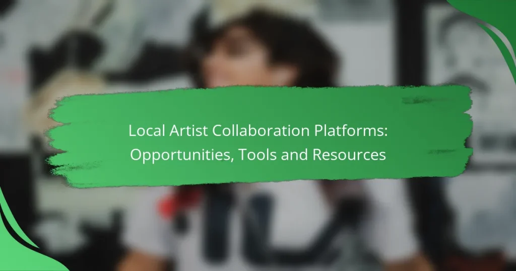 Local Artist Collaboration Platforms: Opportunities, Tools and Resources