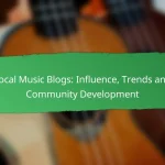 Local Music Blogs: Influence, Trends and Community Development