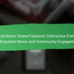 Local Music Scene Features: Interactive Events, Participation Boost and Community Engagement