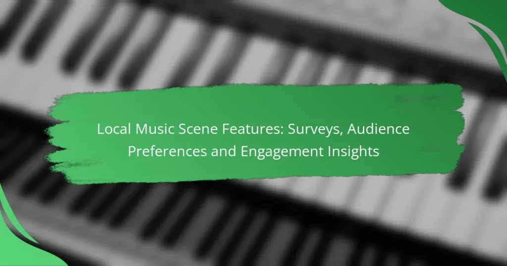 Local Music Scene Features: Surveys, Audience Preferences and Engagement Insights